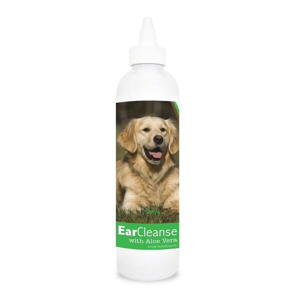 Healthy Breeds 8 oz Golden Retriever Ear Cleanse with Aloe Vera Cucumber Melon - 840235107682