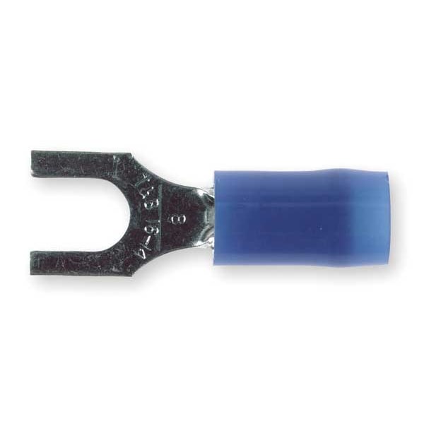 Sta-Kon 18-14 AWG Nylon Fork Terminal #8 Stud PK100 - RB14-8F