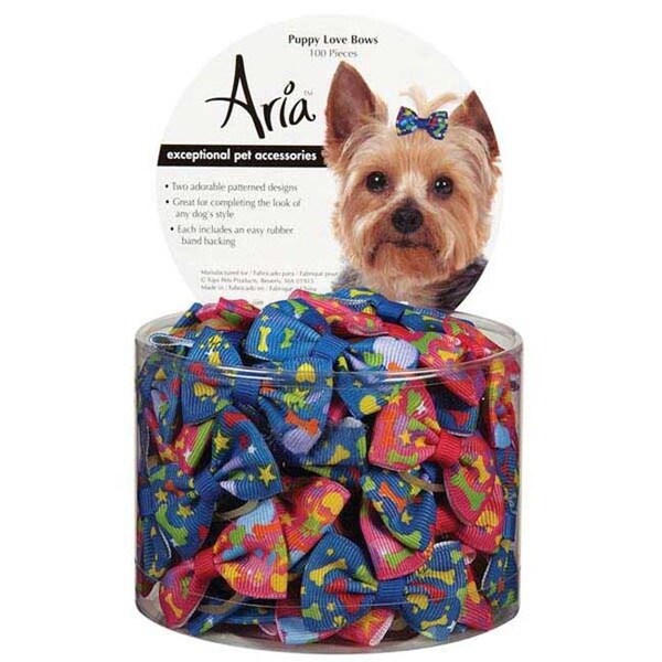 Petedge Aria Puppy Love Bow Canister 100 Pcs - DT1610 99
