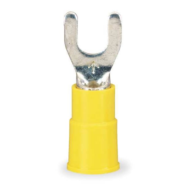 3M 12-10 AWG Vinyl Fork Terminal #8 Stud PK50 - MVU10-8FX