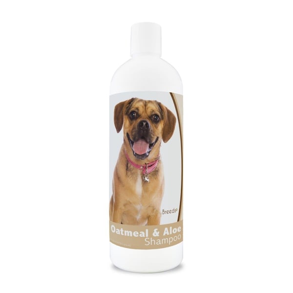 Healthy Breeds 16 oz Puggle Oatmeal Shampoo with Aloe - 840235169888