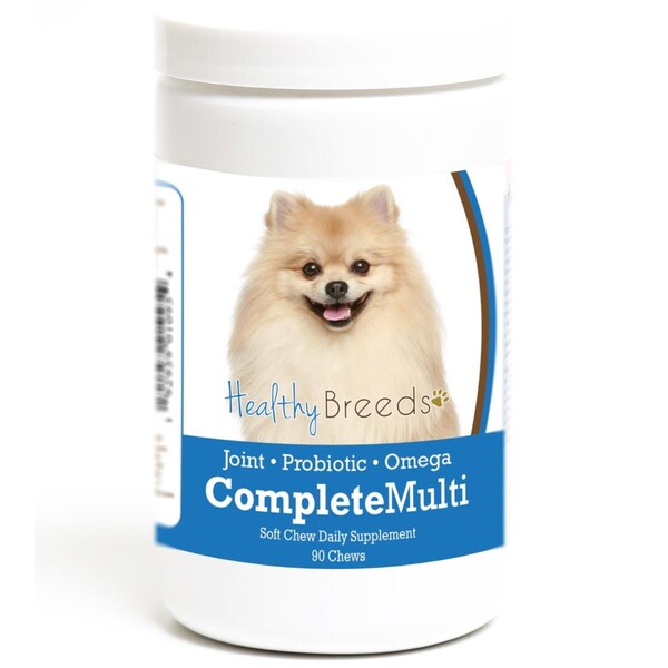 Healthy Breeds Pomeranian all in one Multivitamin Soft Chew, 90PK - 192959010954