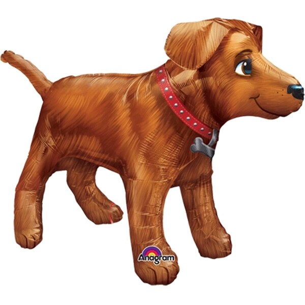 Loftus International 36 x 24 in. Gold Dog Ultrashape Balloon - A3-1234
