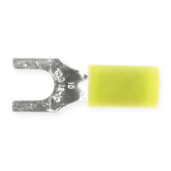 Sta-Kon 12-10 AWG Nylon Fork Terminal #10 Stud PK50 - RC10-10F