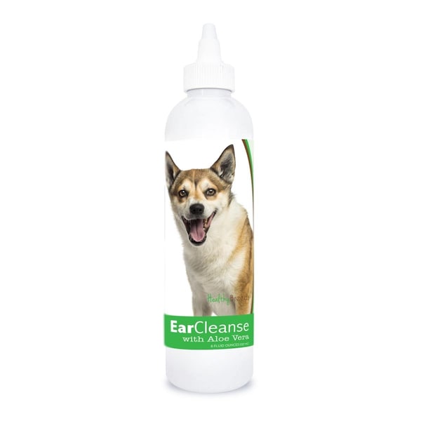 Healthy Breeds 8 oz Norwegian Lundehund Ear Cleanse with Aloe Vera Cucumber Melon - 840235197119