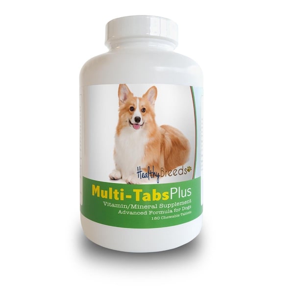 Healthy Breeds Pembroke Welsh Corgi Multi-Tabs Plus Chewable Tablets, 180PK - 840235140665