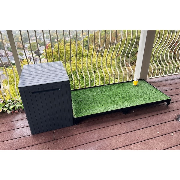 K9 Kennel Store 2ft X 4ft Quick N Clean Potty Station W/Plastic Potty Attendant - 2X4PS-PPA