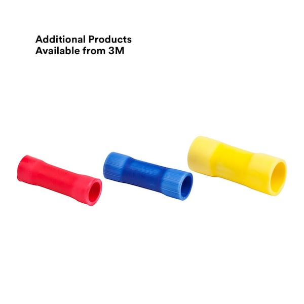 3M Scotchlok Butt Splice Connector, 16-14 AWG, PK100 - MVU14BCX
