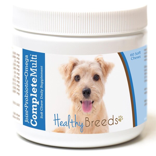 Healthy Breeds Norfolk Terrier All in One Multivitamin Soft Chew, 60PK - 192959008590