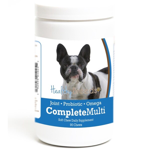 Healthy Breeds French Bulldog all in one Multivitamin Soft Chew - 90 Count - HE126874