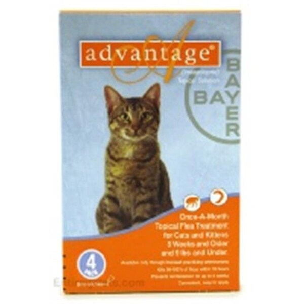 Bayer Bayer ADVANTAGE4-ORANGE Advantage 4 Pack Cat 0 - 9 Lbs. - Orange - ADVANTAGE4-ORANGE
