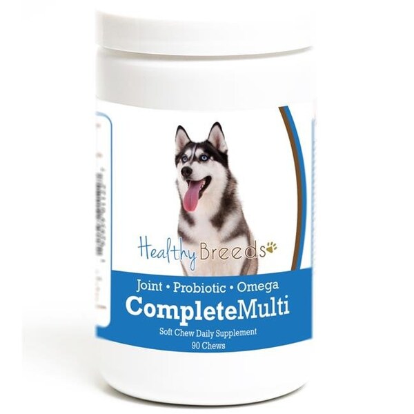 Healthy Breeds Healthy Breeds 192959011227 Siberian Husky all in one Multivitamin Soft Chew - 90 Count - 192959011227