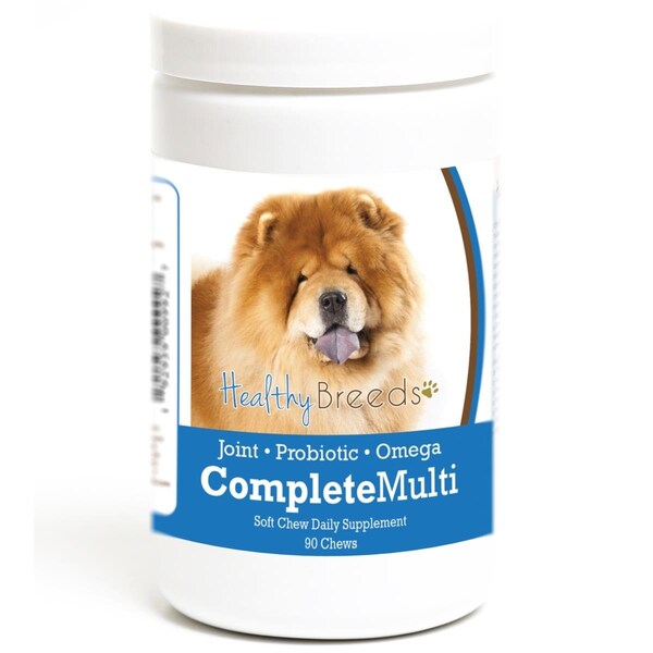 Healthy Breeds Chow Chow all in one Multivitamin Soft Chew, 90PK - 192959009927