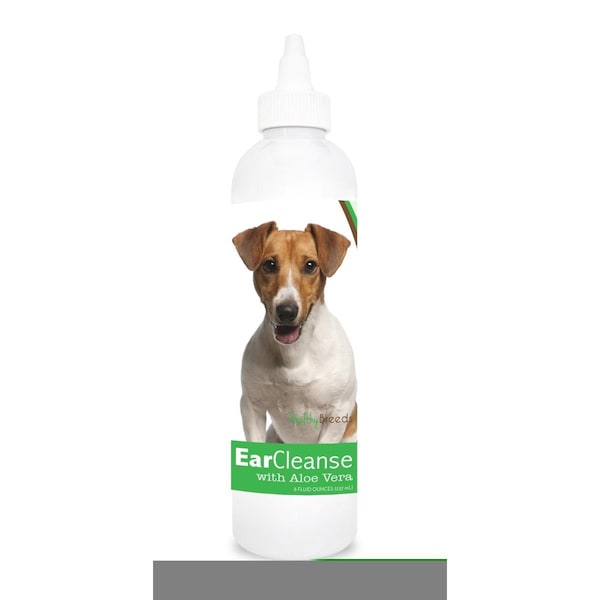 Healthy Breeds 8 oz Jack Russell Terrier Ear Cleanse with Aloe Vera Cucumber Melon - 840235117537