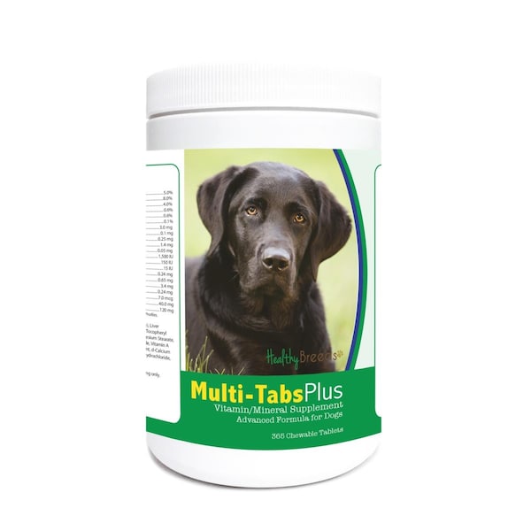 Healthy Breeds Labrador Retriever Multi-Tabs Plus Chewable Tablets, 365PK - 840235122520