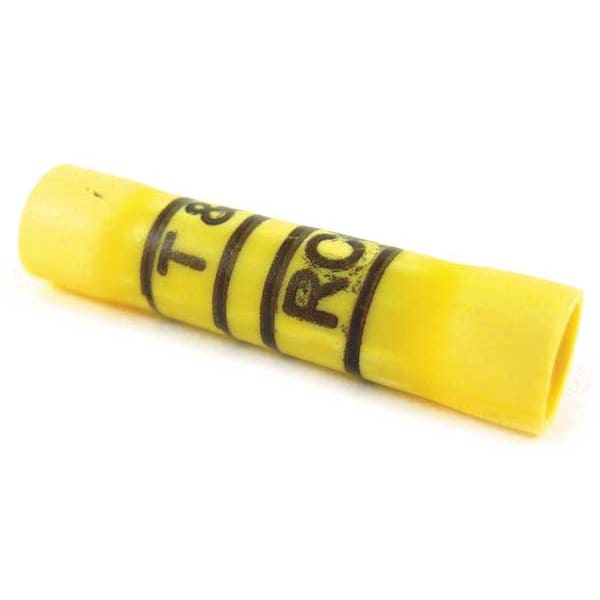 Sta-Kon Butt Splice Connector, 12-10 AWG, Yel, PK50 - 2RC10X