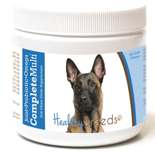 Healthy Breeds Belgian Malinois All in One Multivitamin Soft Chew, 60PK - 192959007370