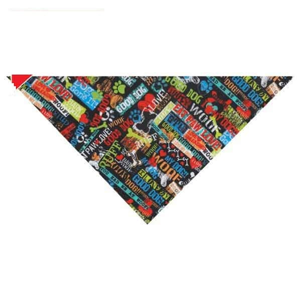 Petedge Top Performance Eat Paw Love Bandanas, Multicolor - ZX3429 33