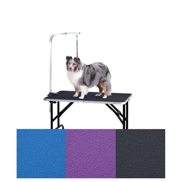 Bpf 42 x 24 x 30 in. Groom Table with Arm - Black - BP2640025