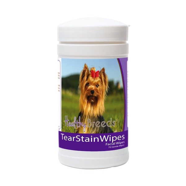 Healthy Breeds Yorkshire Terrier Tear Stain Wipes - HE126081