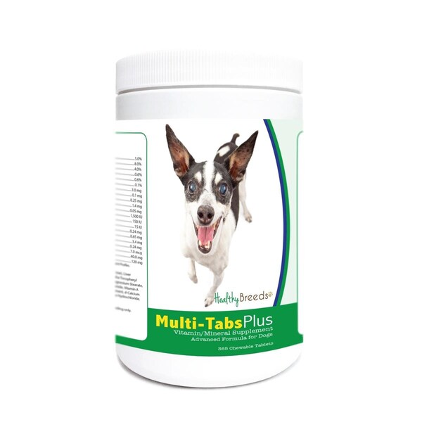 Healthy Breeds Rat Terrier Multi-Tabs Plus Chewable Tablets, 365PK - 840235181064