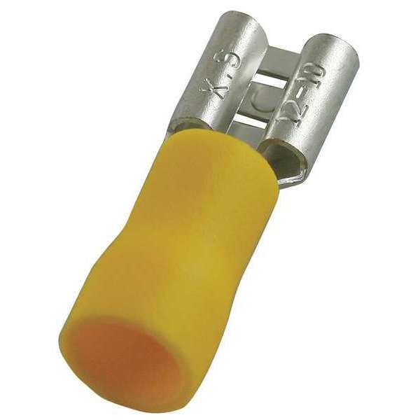 Power First Female Disconnect, Yellow, 12-10AWG, PK50 - 4FRE5