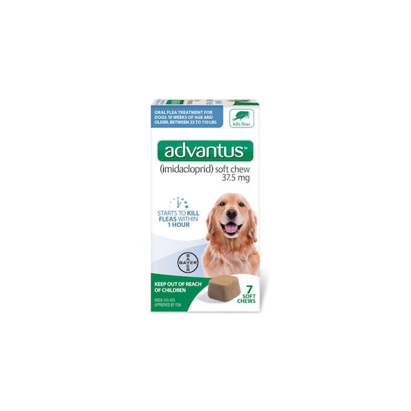 Elanco Us Advantus Soft Chew Flea Treatment for Dogs 23-110-Lbs. 7 Doses - 85274414