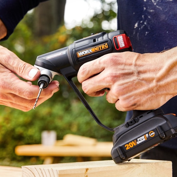 Worx NITRO 20V Brushless Switchdriver 2.0 2-IN-1 Cordless Drill & Driver with Battery & Charger - WX177L