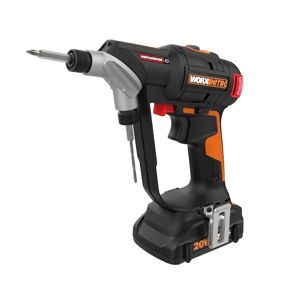 Worx NITRO 20V Brushless Switchdriver 2.0 2-IN-1 Cordless Drill & Driver with Battery & Charger - WX177L