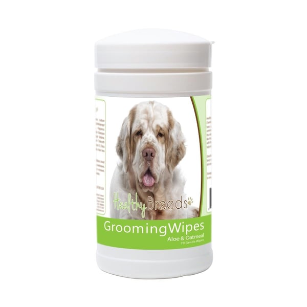 Healthy Breeds Clumber Spaniel Grooming Wipes, 70PK - 840235182467