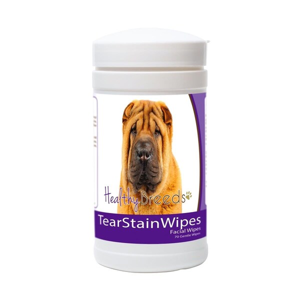 Healthy Breeds Chinese Shar Pei Tear Stain Wipes - 840235152644