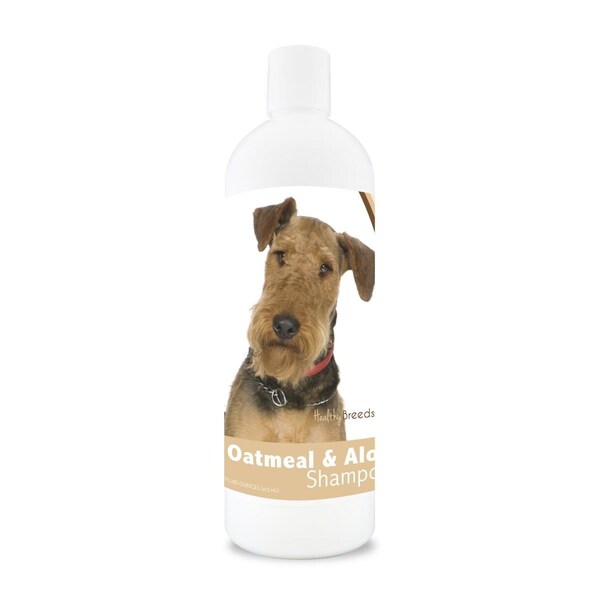 Healthy Breeds 16 oz Airedale Terrier Oatmeal Shampoo with Aloe - 840235100362