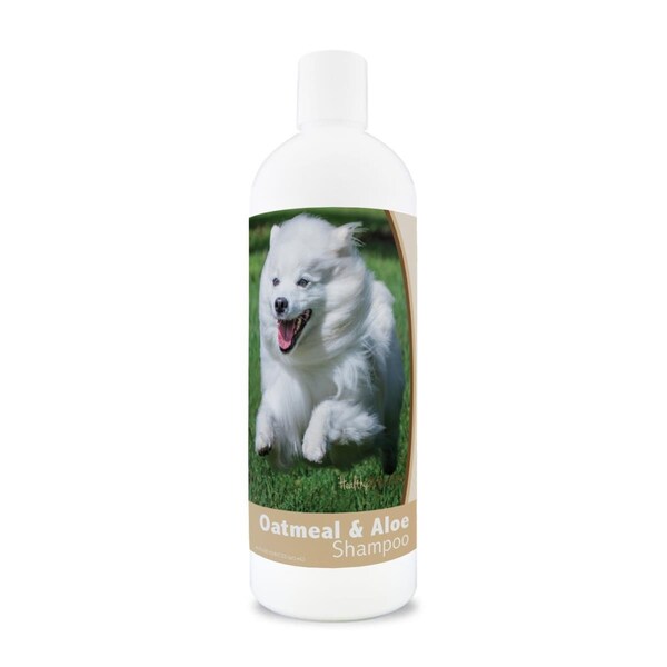 Healthy Breeds 16 oz American Eskimo Dog Oatmeal Shampoo with Aloe - 840235175490