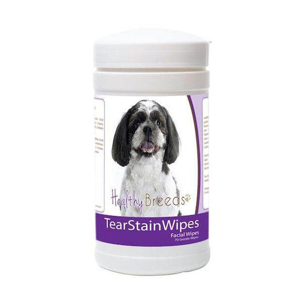 Healthy Breeds Healthy Breeds 840235179900 Shih-Poo Tear Stain Wipes - 70 Count - 840235179900