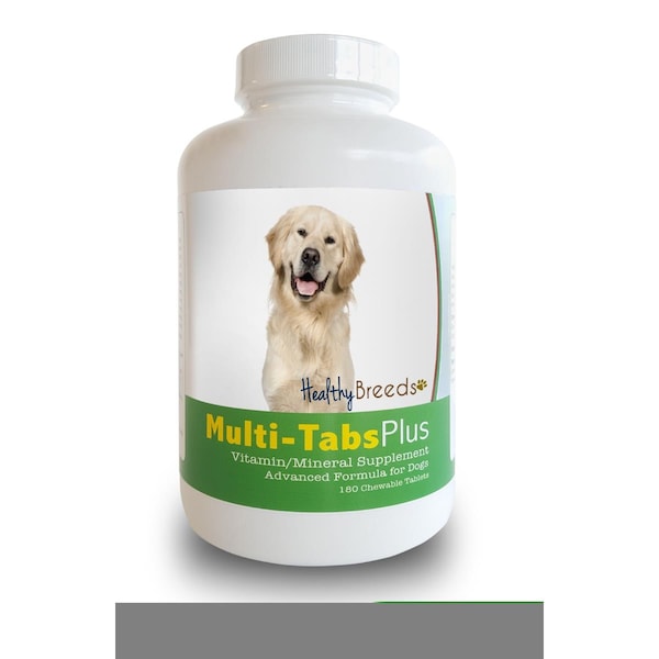 Healthy Breeds Golden Retriever Multi-Tabs Plus Chewable Tablets, 180PK - 840235140240