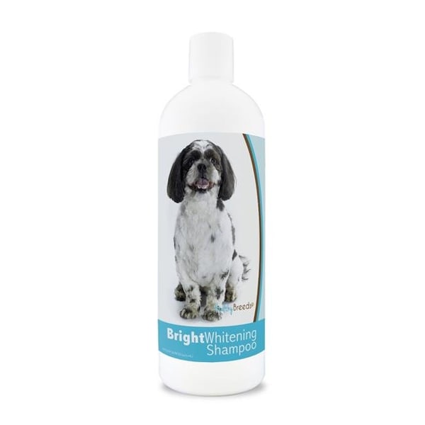 Healthy Breeds Healthy Breeds 840235179849 12 oz Shih-Poo Bright Whitening Shampoo - 840235179849