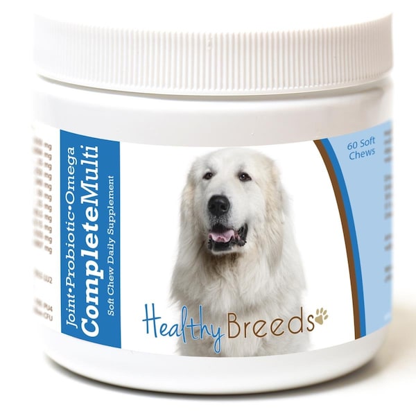 Healthy Breeds Great Pyrenees all in one Multivitamin Soft Chew, 60PK - 192959008845