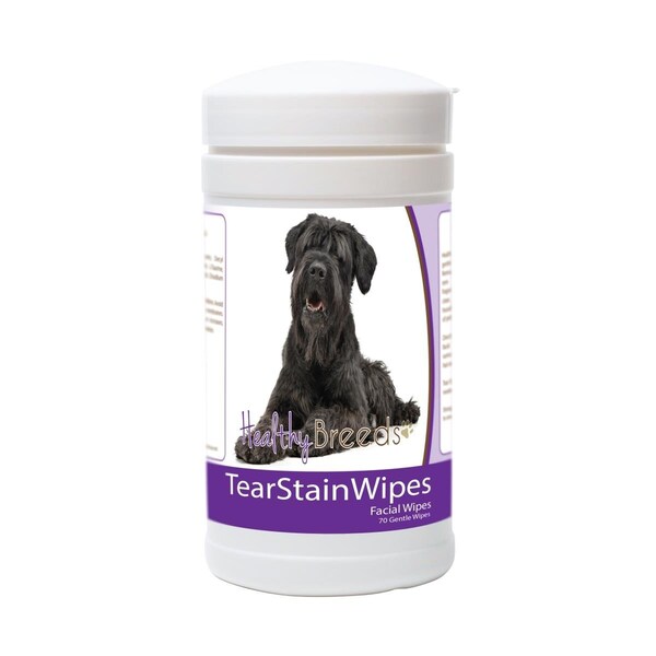 Pamperedpets Black Russian Terrier Tear Stain Wipes - Black - PA3486594