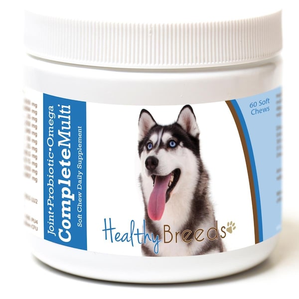 Healthy Breeds Siberian Husky all in one Multivitamin Soft Chew - 60 Count - HE126829