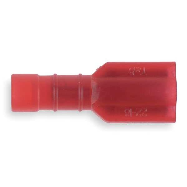 Sta-Kon Female Disconnect, Red, 22 to 18 AWG, PK100 - 18RA-2577