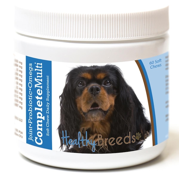 Healthy Breeds English Toy Spaniel All in One Multivitamin Soft Chew, 60PK - 192959007990