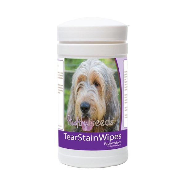 Healthy Breeds Otterhound Tear Stain Wipes - 70 Count, 70PK - 840235182627