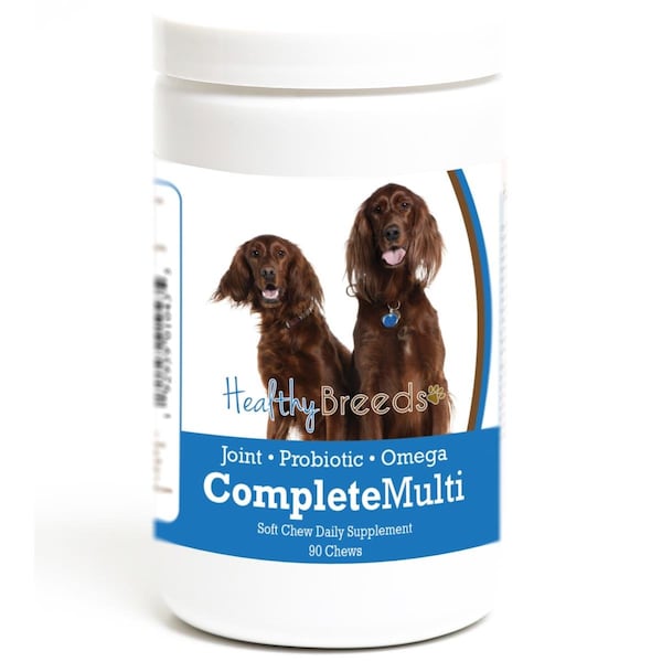 Healthy Breeds Irish Setter all in one Multivitamin Soft Chew, 90PK - 192959010435