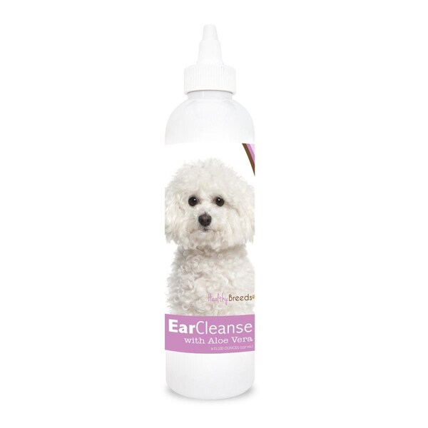 Healthy Breeds 8 oz Bichon Frise Ear Cleanse with Aloe Vera Sweet Pea & Vanilla - HE125918