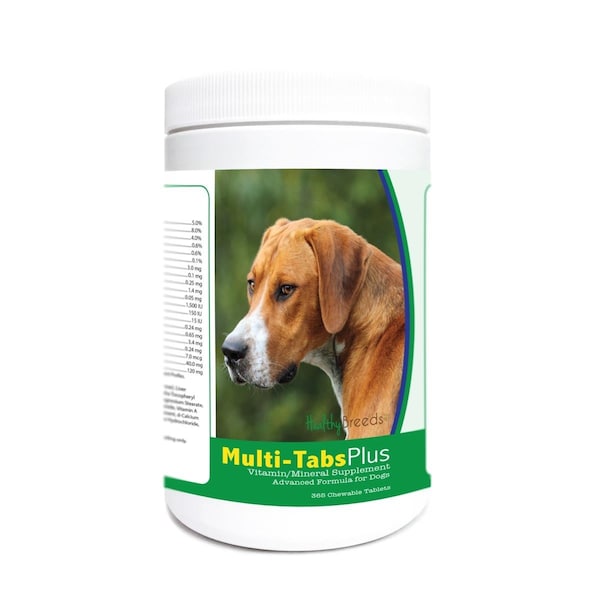 Healthy Breeds English Foxhound Multi-Tabs Plus Chewable Tablets, 365PK - 840235180616