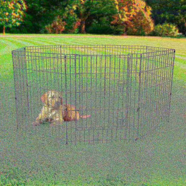 Pet Adobe Pet Adobe Folding Puppy Playpen - Versatile, Portable, Folding 58 x 60 x 30 Enclosure for Pets - 422239INN