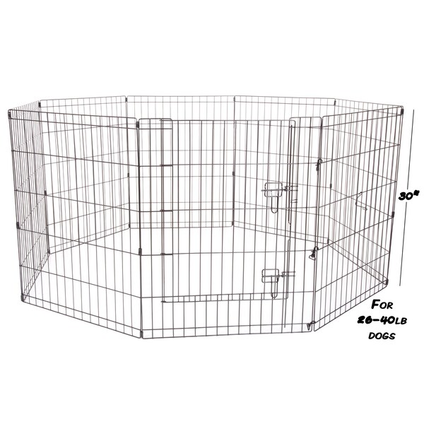 Pet Adobe Pet Adobe Folding Puppy Playpen - Versatile, Portable, Folding 58 x 60 x 30 Enclosure for Pets - 422239INN