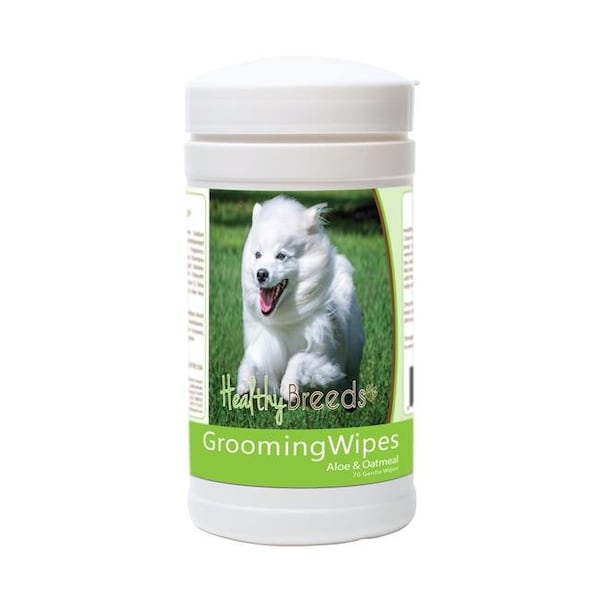 Healthy Breeds Healthy Breeds 840235175407 American Eskimo Dog Grooming Wipes - 70 Count - 840235175407