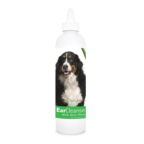 Healthy Breeds 8 oz Bernese Mountain Dog Ear Cleanse with Aloe Vera Cucumber Melon - 840235102427