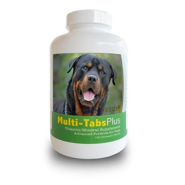 Healthy Breeds Healthy Breeds 840235140696 Rottweiler Multi-Tabs Plus Chewable Tablets; 180 Count - 840235140696